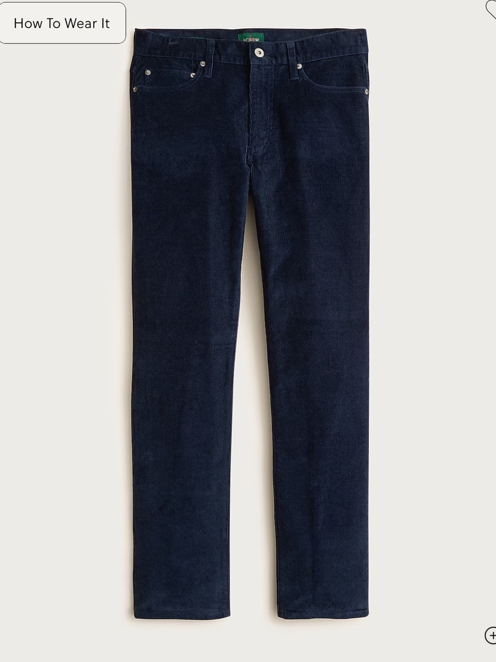 J.Crew 770™ Straight-fit five-pocket pant in stretch corduroy 35/32